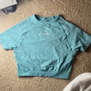 Alphalete blue crop top